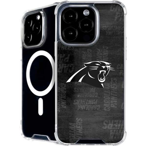 NFL Carolina Panthers Black & White iPhone 16 Pro MagSafe Case